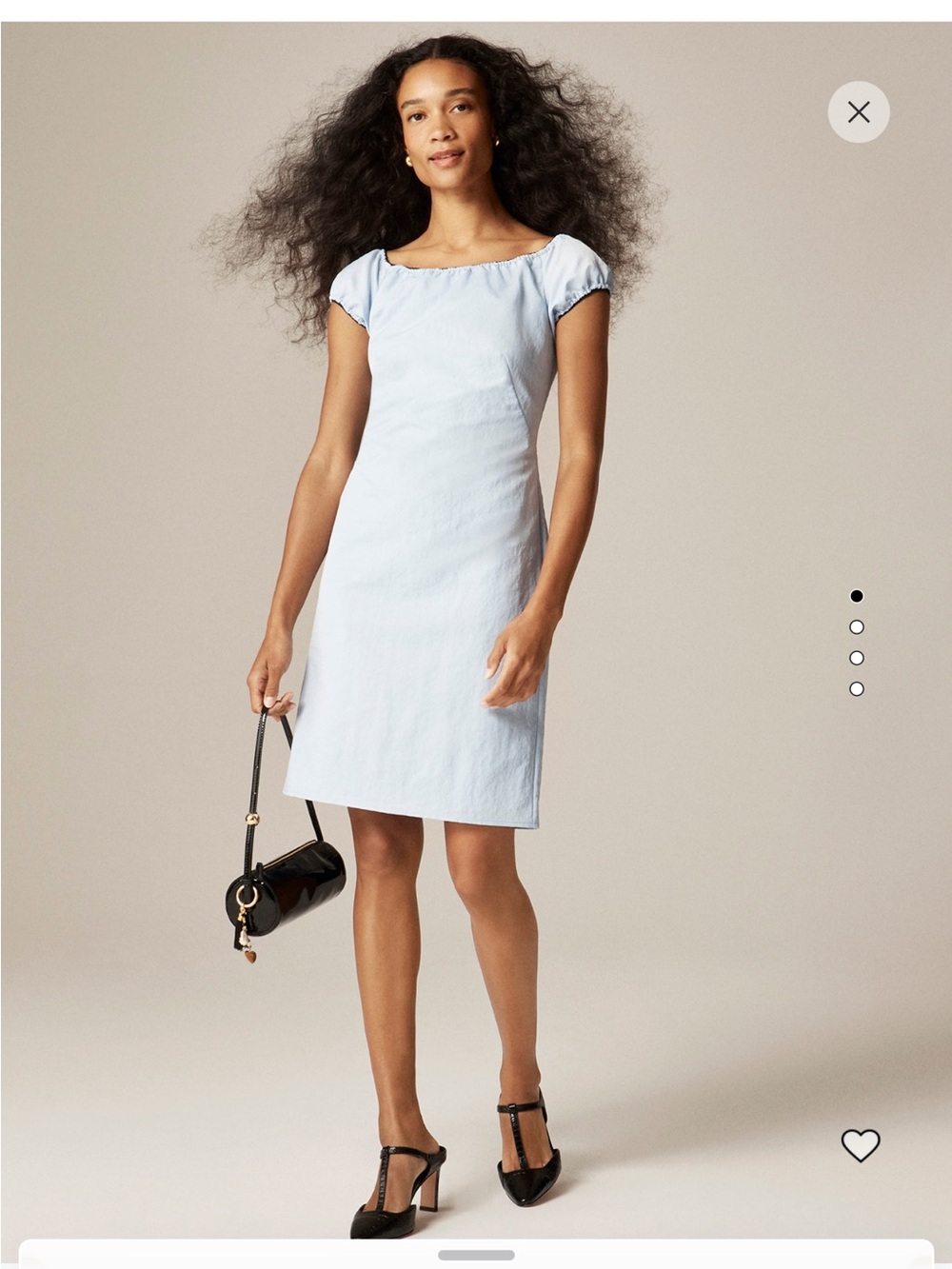 J. Crew off-the-shoulder mini dress in textured nylon— gentle sea sz 12